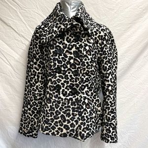 Forever 21 Leopard Print Crop Jacket – Size Medium